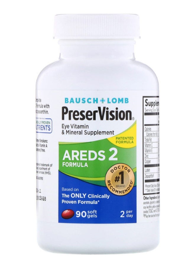 باوش آند لومب تركيبة اردس 2 للحفاظ على الرؤية - 90 كبسولة هلامية - Image 1