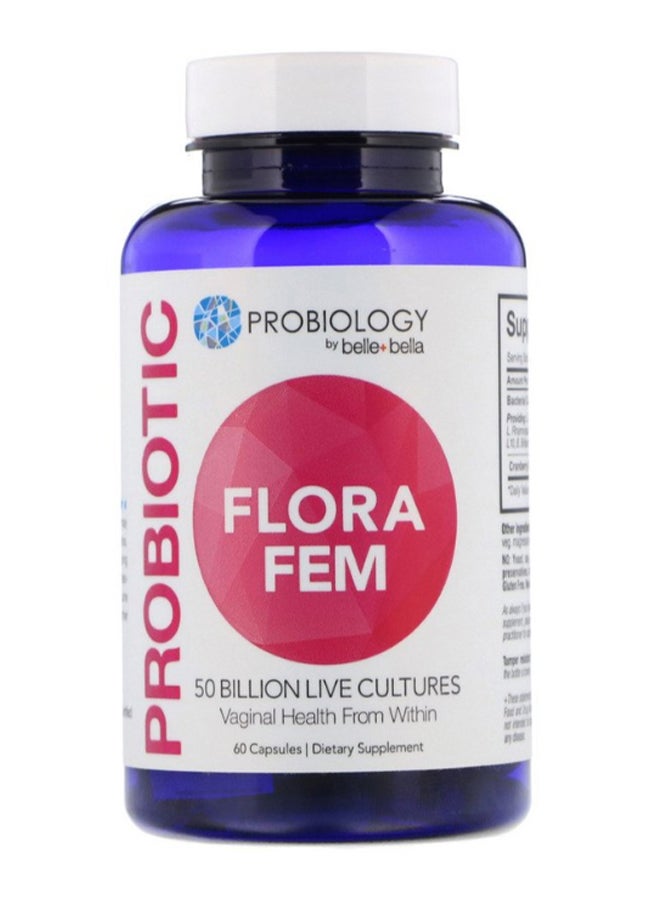 belle Probiotic Flora Fem - 60 Capsules - Image 1