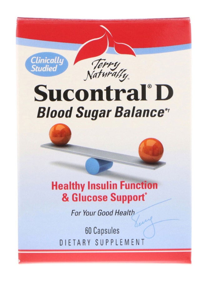 Terry Naturally Sucontral D Blood Sugar Balance - 60 Capsules - Image 1