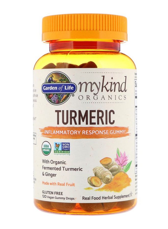 Garden of Life Turmeric Inflammatory Response - 120 Vegan Gummy Drops - Image 1