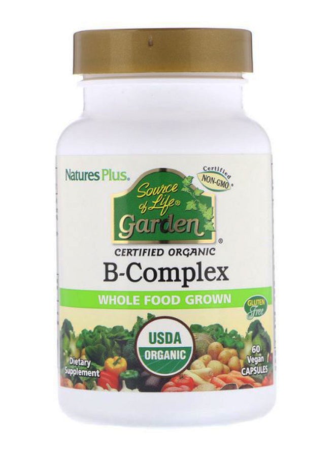 Natures Plus - Source Of Life Garden Organic B-Complex - 60 Capsules - Image 1