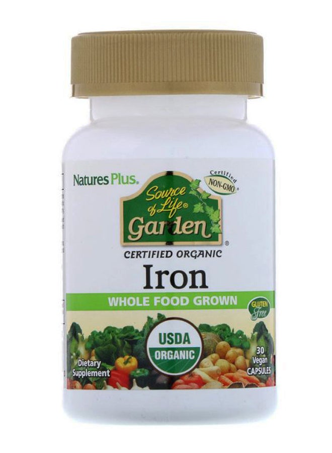 Natures Plus Source Of Life Garden Iron - 30 Capsules