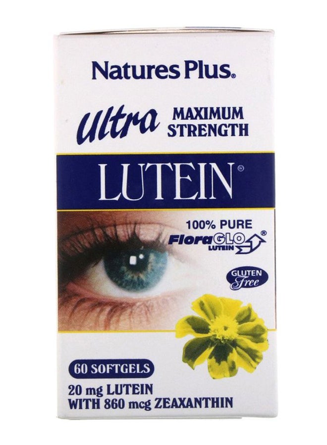 ناتشرز بلاس مكمل غذائي لوتين فائق القوة - 60 كبسولة هلامية