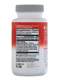 Om Organic Mushroom Nutrition OM Immune Defense - 90 Vegetarian Capsules  - Image 2