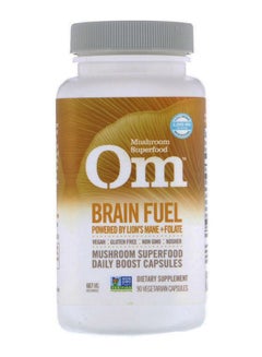Om Organic Mushroom Nutrition OM Brain Fuel - 90 Capsules  - Image 1