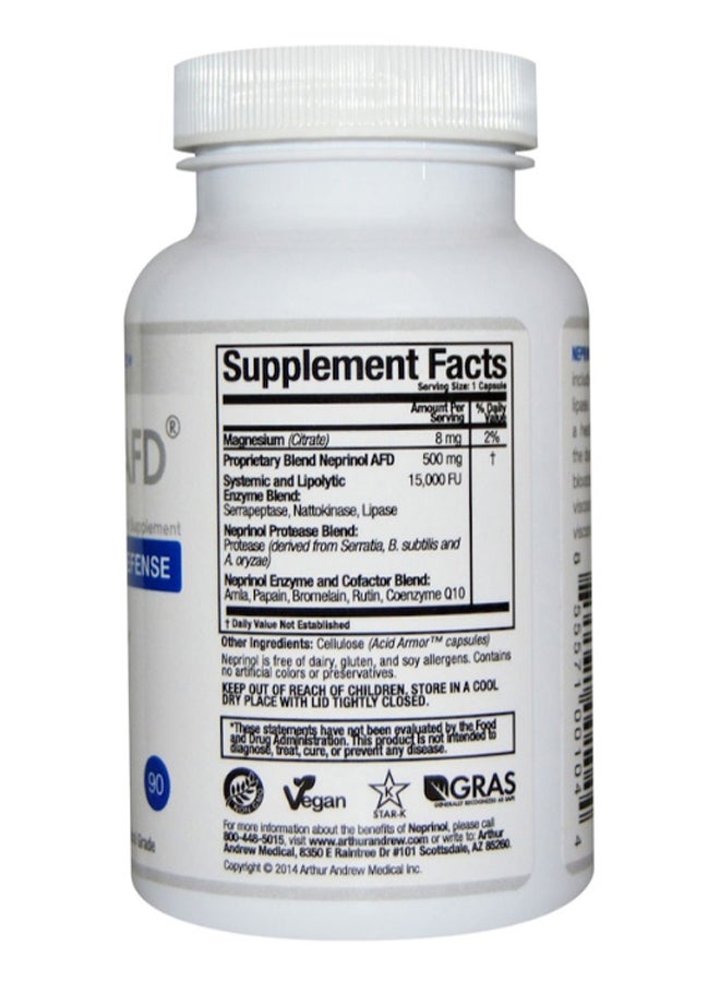 آرثر أندرو ميديكال مكمل غذائي نيبرينول أدفانسد فيبرين ديفينس - 90 كبسولة - Image 2