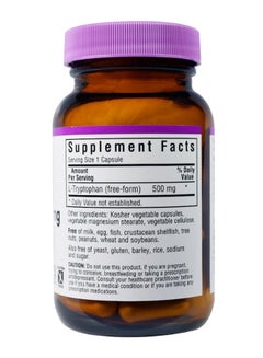 Bluebonnet Nutrition L-Tryptophan - 60 Veggie Caps  - Image 2