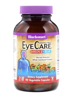 Bluebonnet Nutrition Targeted Choice EyeCare Areds 2 Plus Blue - 90 Vegetable Capsules 