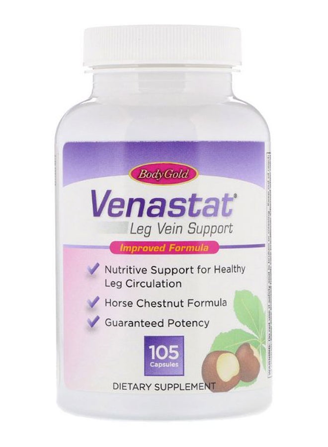 Body Gold - Venastat Leg Vein Health - 105 Capsules - Image 1
