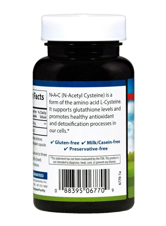 Carlson Labs NAC N-Acetyl Cysteine Dietary Supplement - 60 Capsules  - Image 3