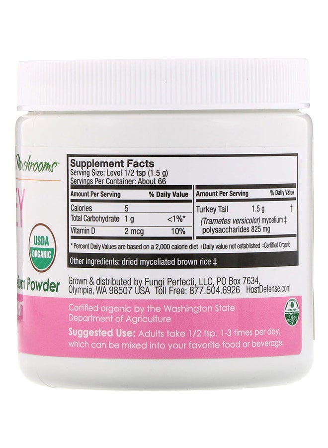 Fungi Perfecti - Turkey Tail Mushroom Mycelium Powder 3.5 oz (100 g) - Image 1