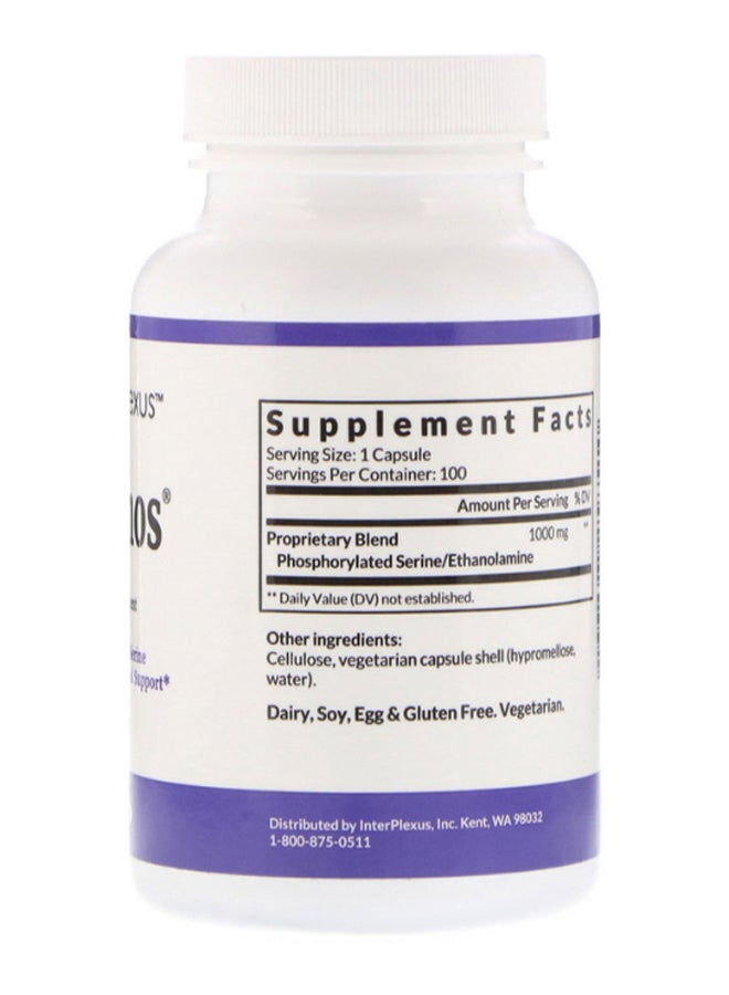 InterPlexus - Seriphos Dietary Supplement - 100 Capsules - Image 1