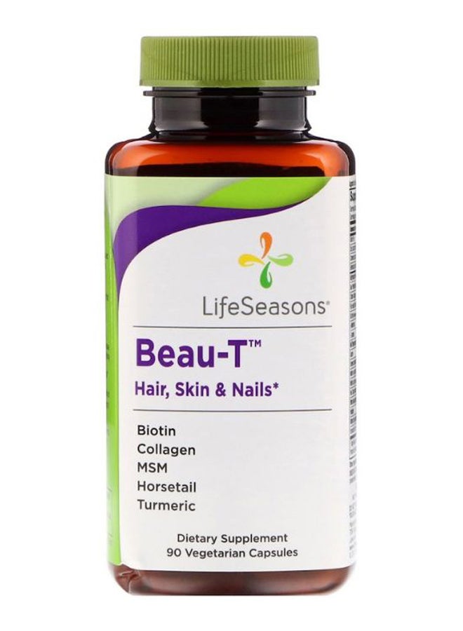LifeSeasons Beau-T Hair Skin And Nails Dietary Supplement - 90 Vegetarian Capsules - Image 1
