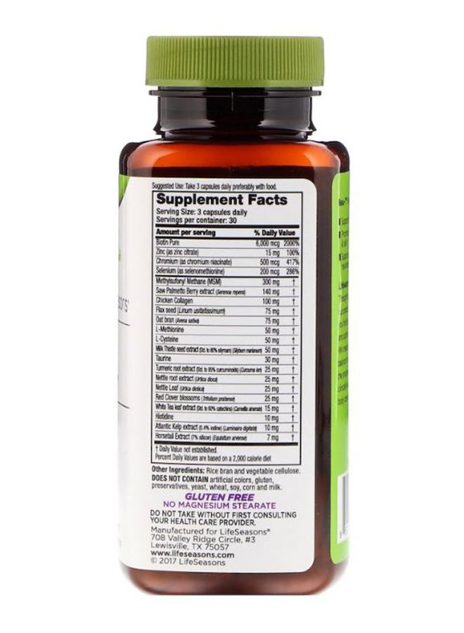 LifeSeasons Beau-T Hair Skin And Nails Dietary Supplement - 90 Vegetarian Capsules - Image 2