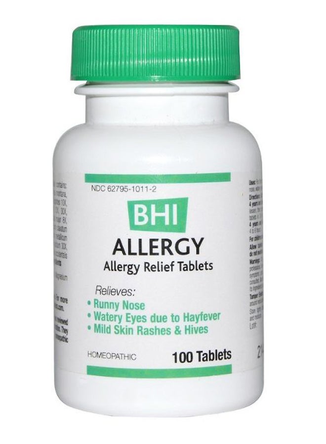 MediNatura - BHI Allergy Relief Tablets - 100 Tablets - Image 1
