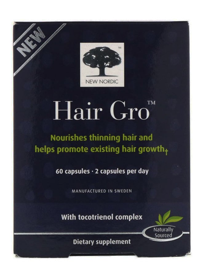 نيو نورديك مكمل غذائي لتحفيز نمو الشعر Hair Gro - يحتوي على 60 كبسولة - Image 1