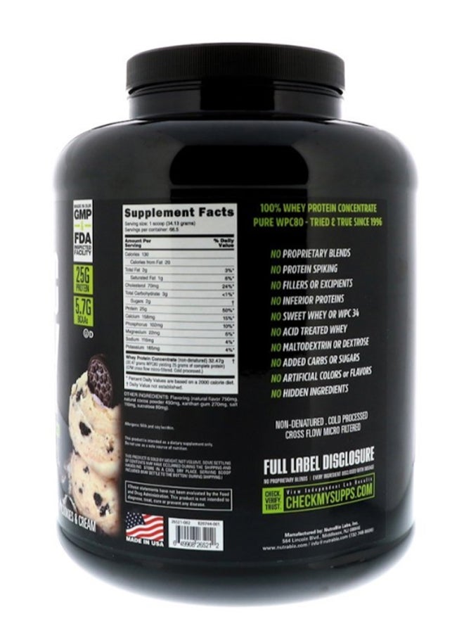 NutraBio Labs Classic Whey Cookies And Cream Protein  - Image 2