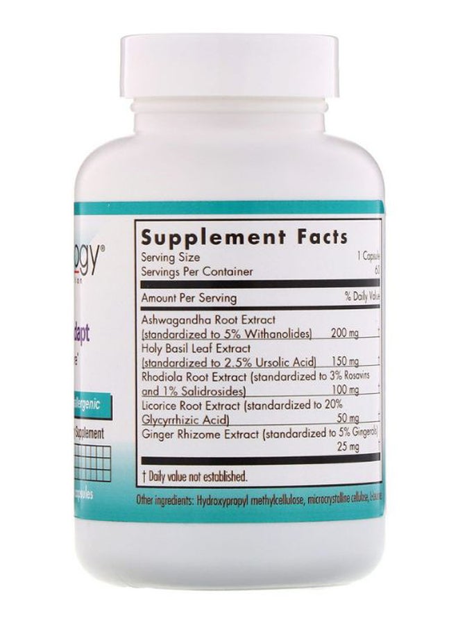 Nutricology Botanical Adapt System Restore - 60 Vegetarian Capsules - Image 2