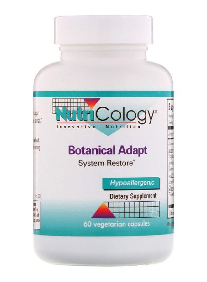 Nutricology Botanical Adapt System Restore - 60 Vegetarian Capsules - Image 1