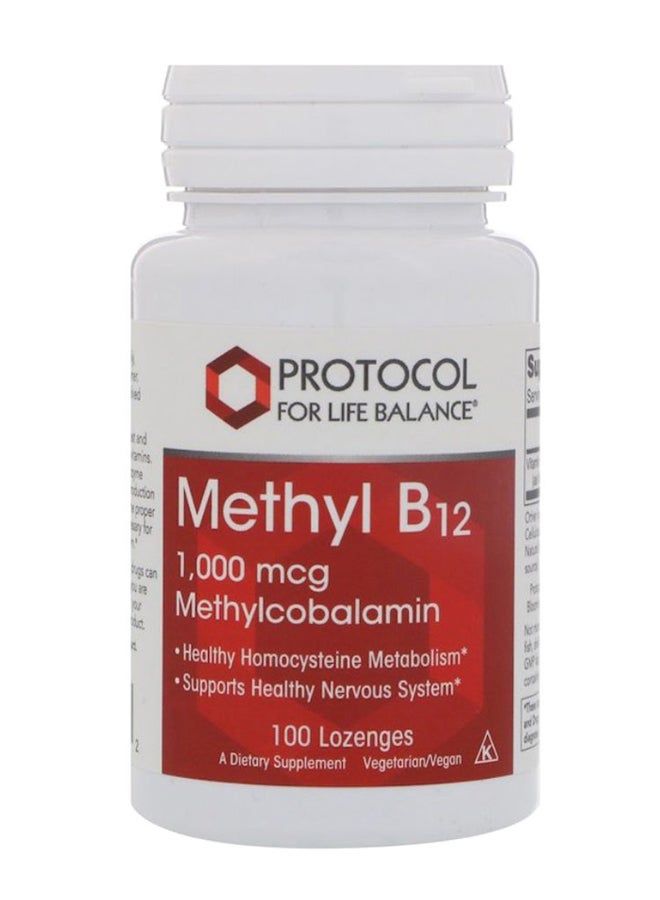 Protocol For Life Balance - Methyl B12 Dietary Supplement - 100 Lozenges - Image 1