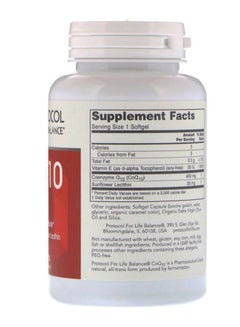 Protocol For Life Balance Coq10 Dietary Supplement - 60 Softgels  - Image 2