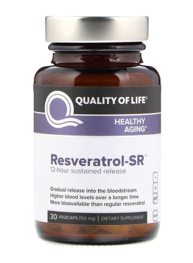 Resveratrol-SR Supplement - 30 Capsules