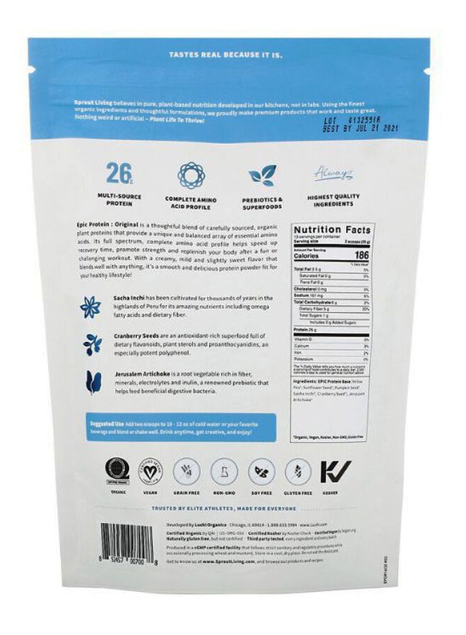 Sprout Living Epic Organic Plant Protein  - Image 2