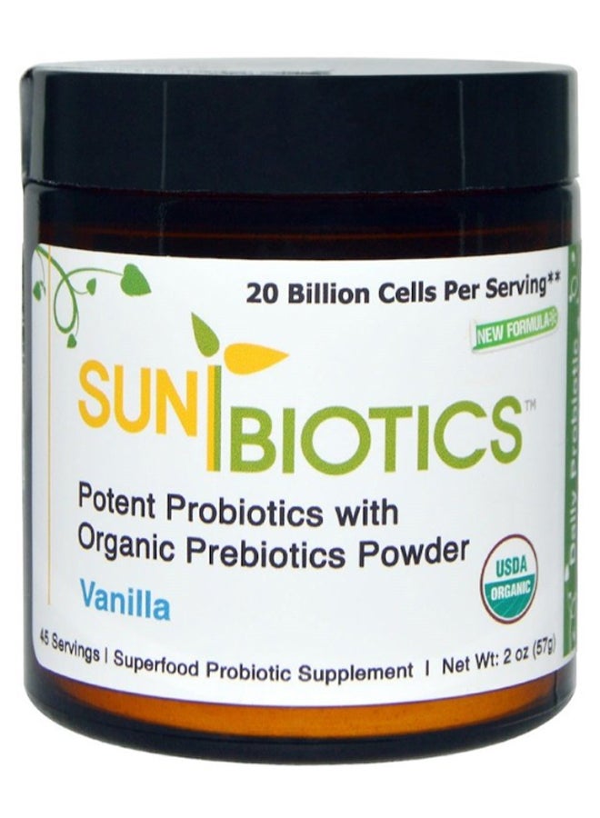 Potent Probiotics With Organic Prebiotics Powder Vanilla - v1586545806/N36649391A_1