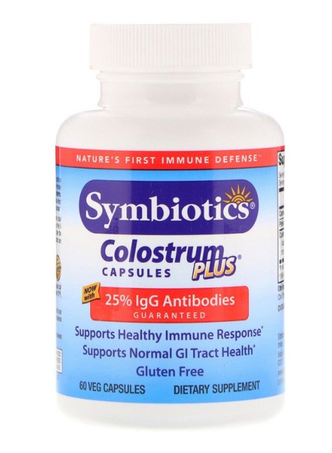 Symbiotics Colostrum Plus - 60 Capsules  - Image 1