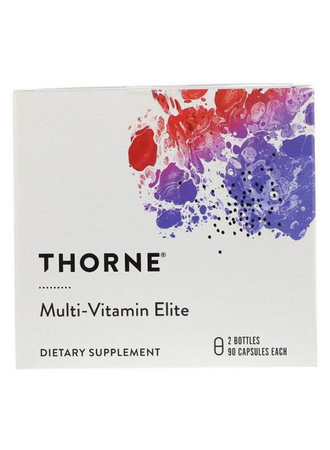 Thorne Research Pack Of 2 Multi-Vitamin Elite - 180 Capsules - Image 2