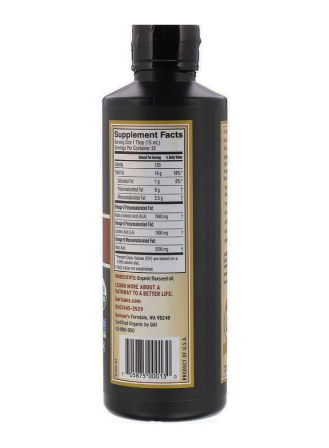 BARLEAN'S Organic Fresh Flax Oil - Image 2