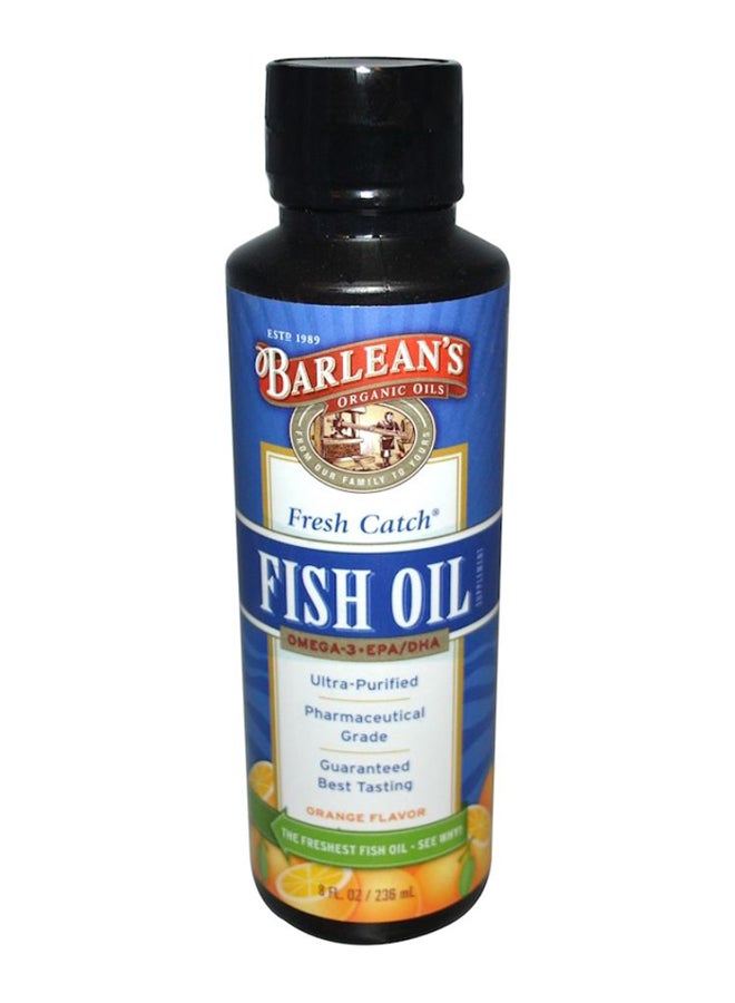 BARLEAN'S Orange Flavour Fresh Catch Fish Oil - Image 1