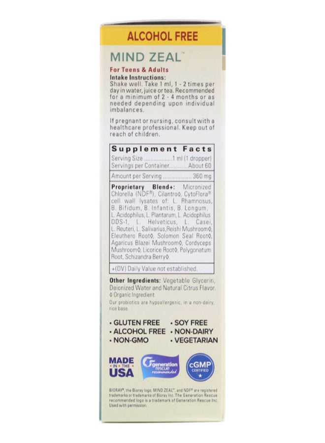 BIORAY Mind Zeal Focus And Mental Energy Tonic - Image 2