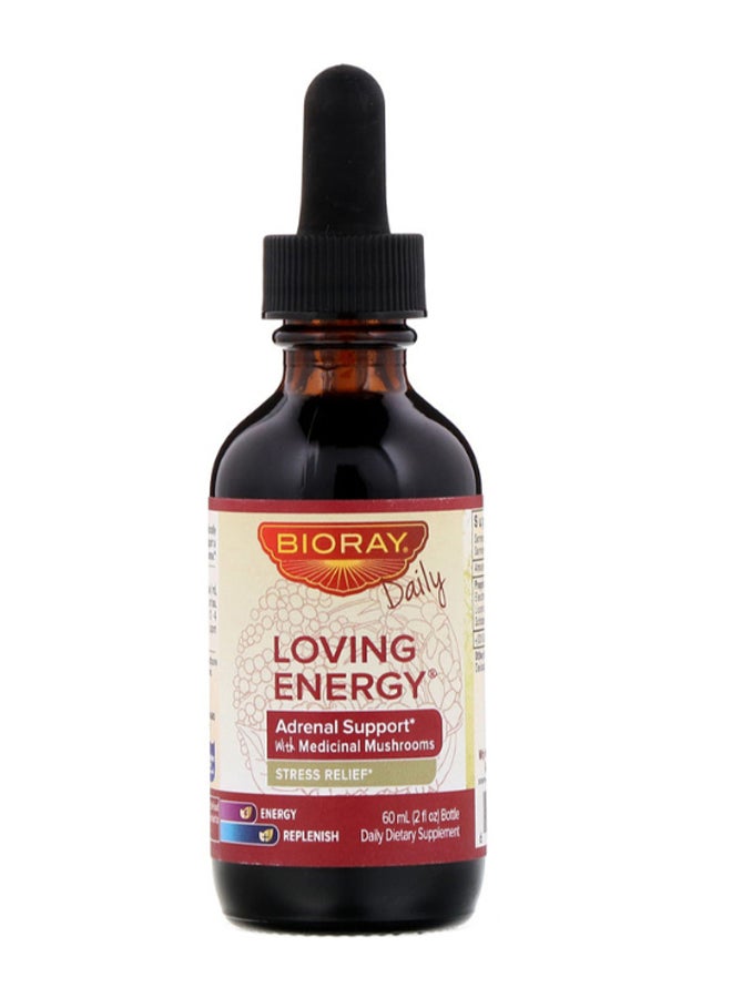 BIORAY - Loving Energy Adrenal Support With Medical Mushrooms Tonic 2 fl oz (60 ml) - Image 1