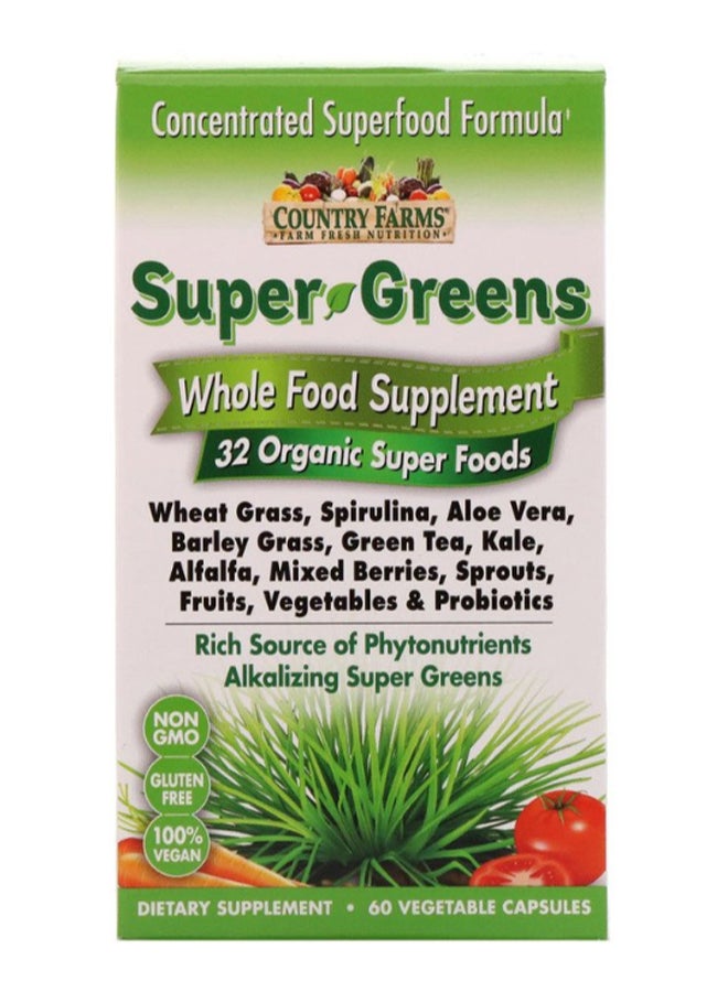 Super Greens Whole Food Supplement - 60 Capsules - v1586545915/N36649938A_2