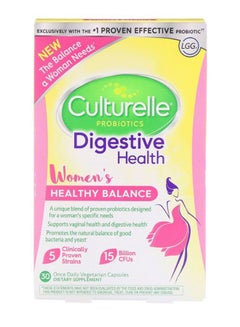Culturelle Probiotics Digestive Healthy Balance - 30 Vegetarian Capsules  - Image 1