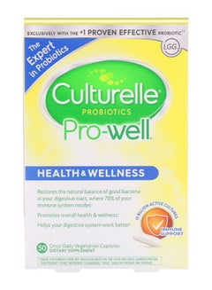 Culturelle Probiotics Pro-Well Health And Wellness - 50 Vegetarian Capsules  - Image 1