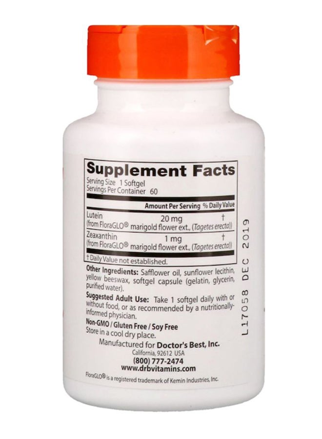 Lutein With Flora Glo Dietary Supplement - 60 Softgels