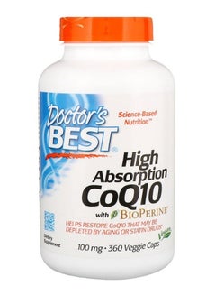 High Absorption CoQ10 With BioPerine - 360 Capsules