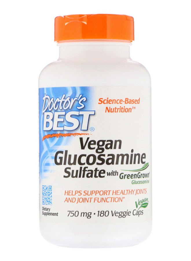 Doctor's BEST Vegan Glucosamine Sulfate with GreenGrown - 180 Capsules  - Image 1