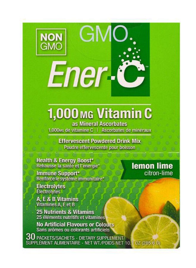 Ener-C Vitamin C Effervescent Pineapple Lemon Lime - 30 Packets - Image 2