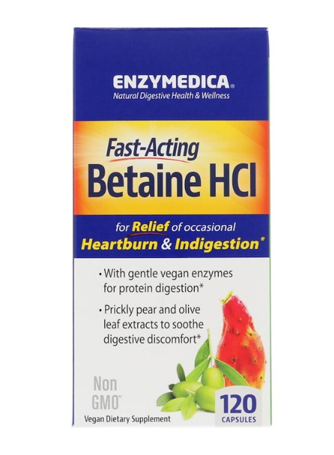 ENZYMEDICA Betaine HCI - 120 Capsules  - Image 1