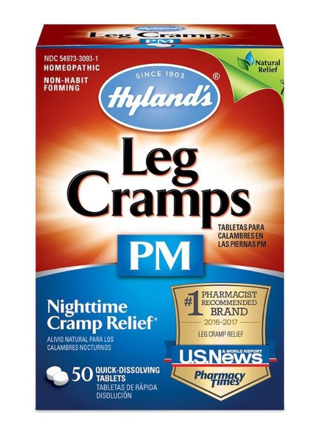 Hyland's Leg Cramps PM - 50 Quick Dissolving Tablets - Image 1