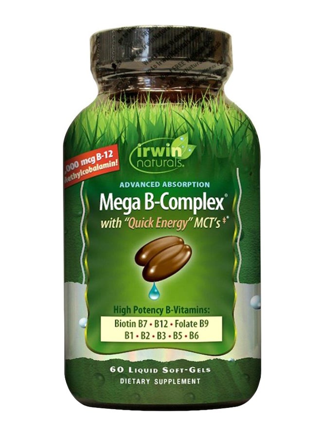 Irwin Naturals Mega B Complex Advanced Absorption - 60 Softgels UAE ...