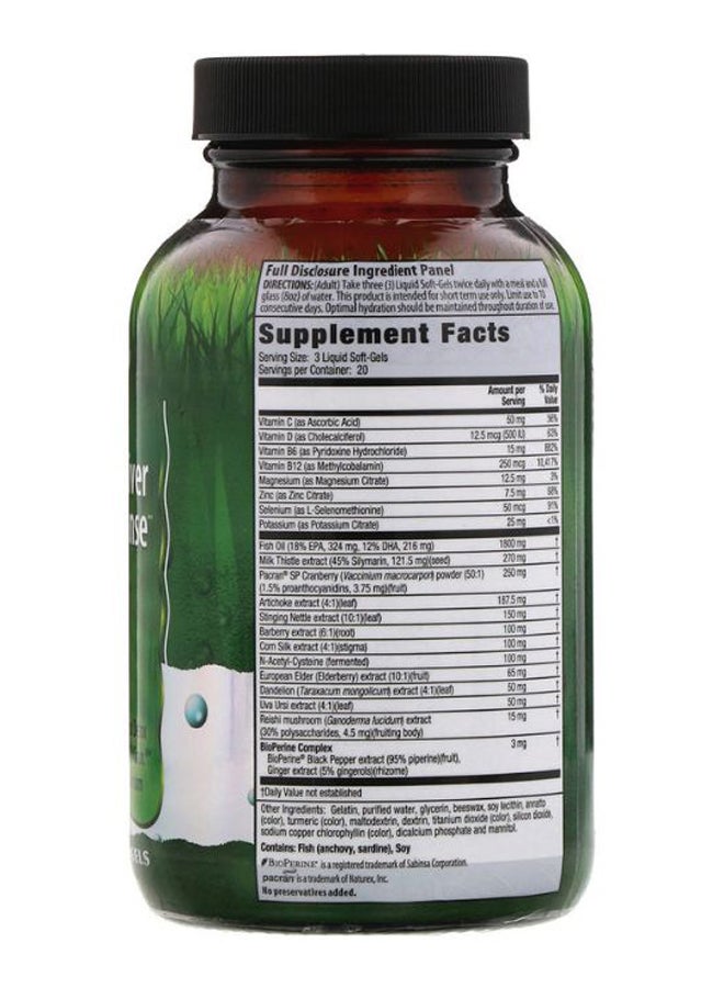 Irwin Naturals - 2-In-1 Kidney And Liver Super Cleanse - 60 Liquid Softgels - Image 1