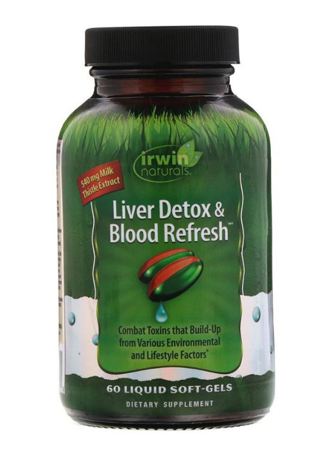Irwin Naturals Liver Detox And Blood Refresh - 60 Liquid Softgels  - Image 1