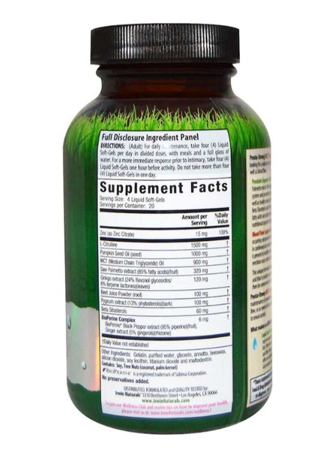 Irwin Naturals Prosta-Strong RED With Nitric Oxide Booster - 80 Softgels  - Image 2