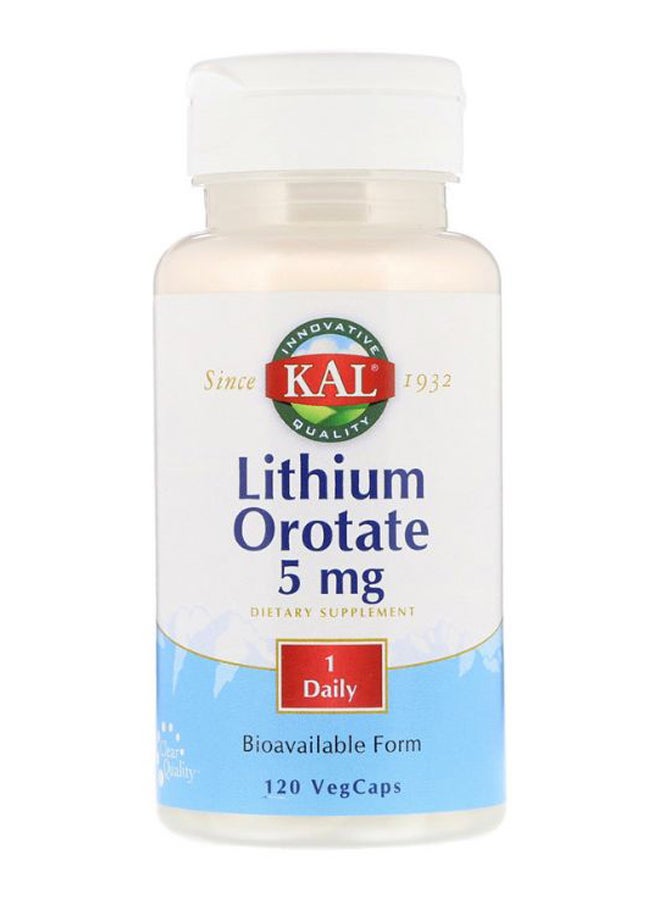 KAL Lithium Orotate - 120 Veg Capsules