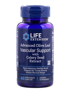 Advanced Olive Leaf Vascular Support With Celery Seed Extract - 60 Capsules