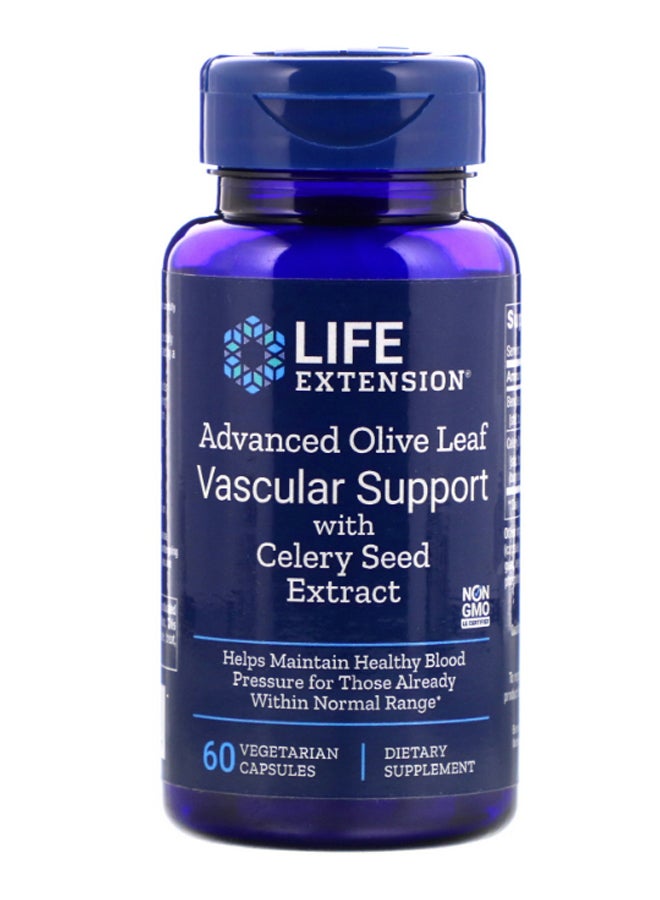 Life Extension - Advanced Olive Leaf Vascular Support With Celery Seed Extract - 60 Capsules - Image 1